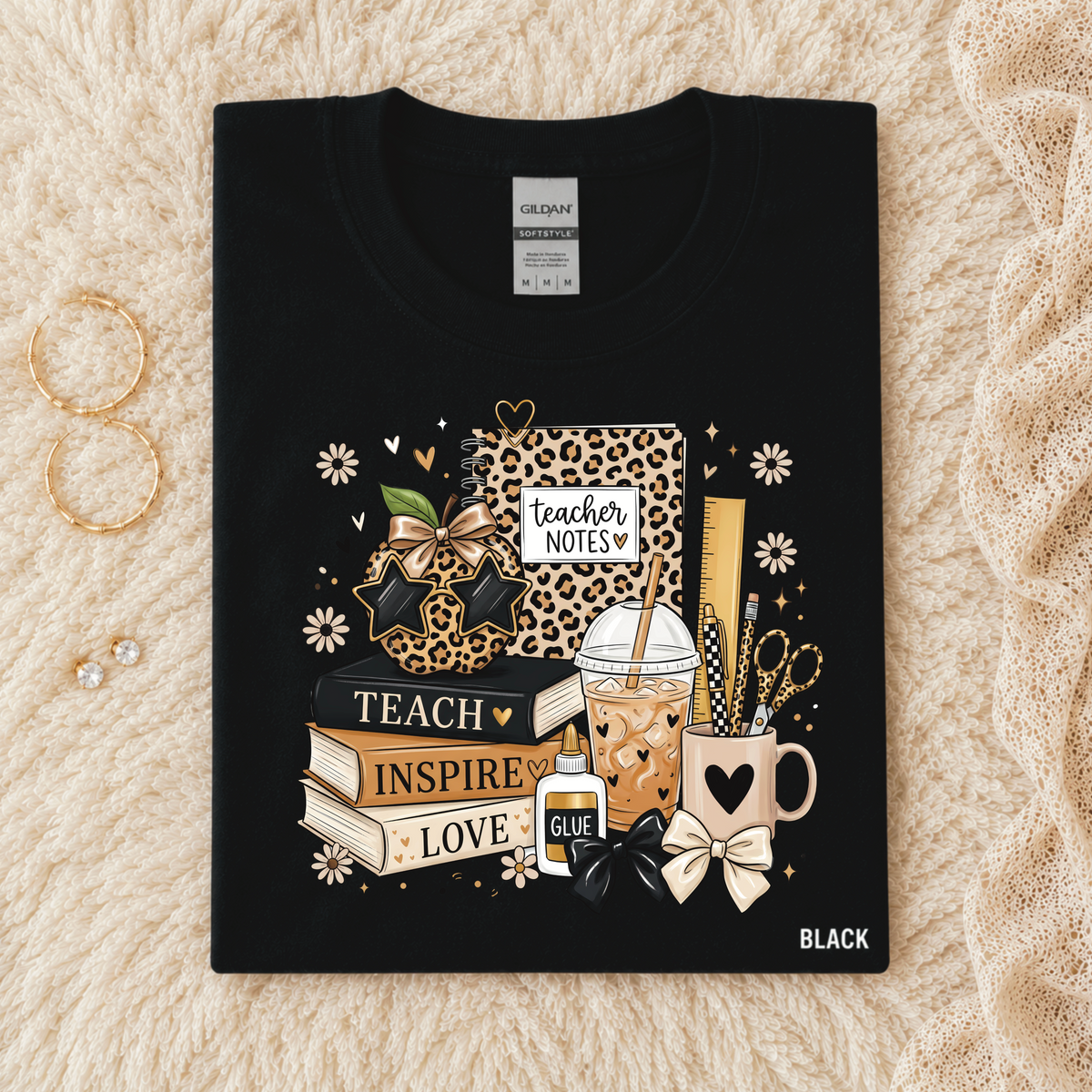 Teach inspire love - Black