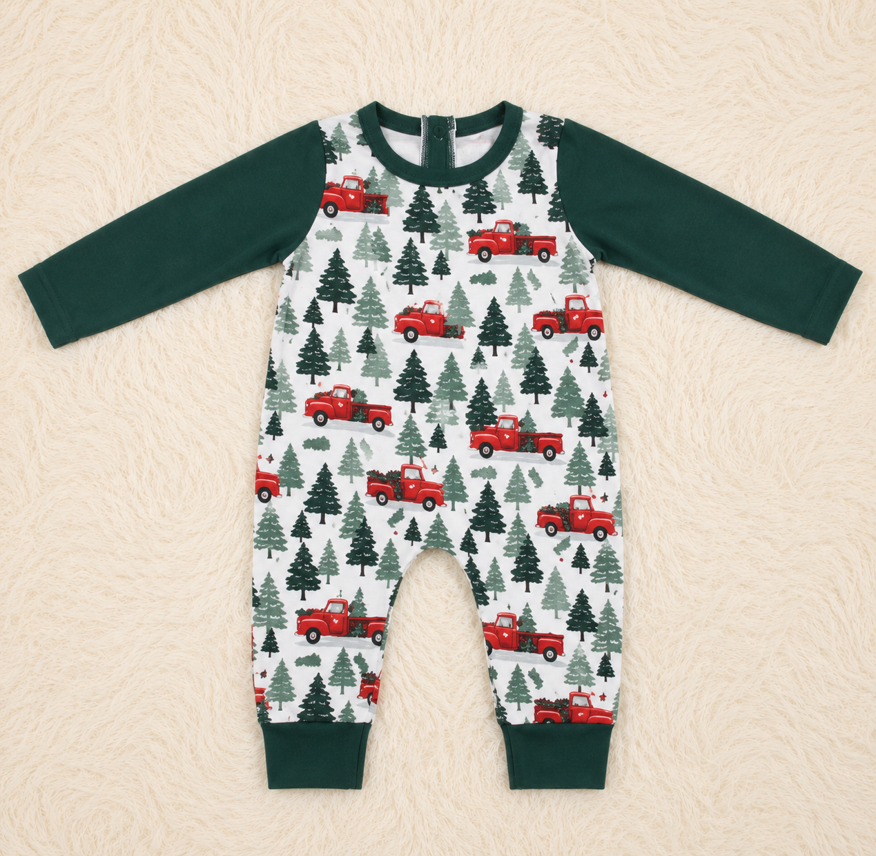 Christmas truck romper