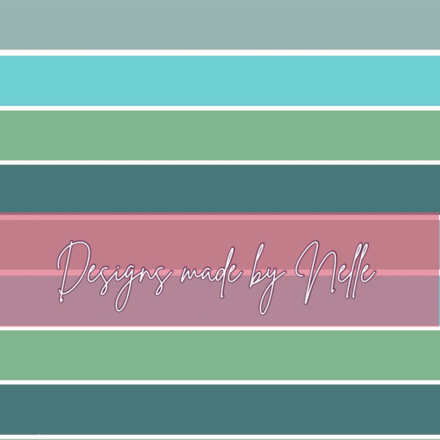 Aqua Whales Stripes Coord