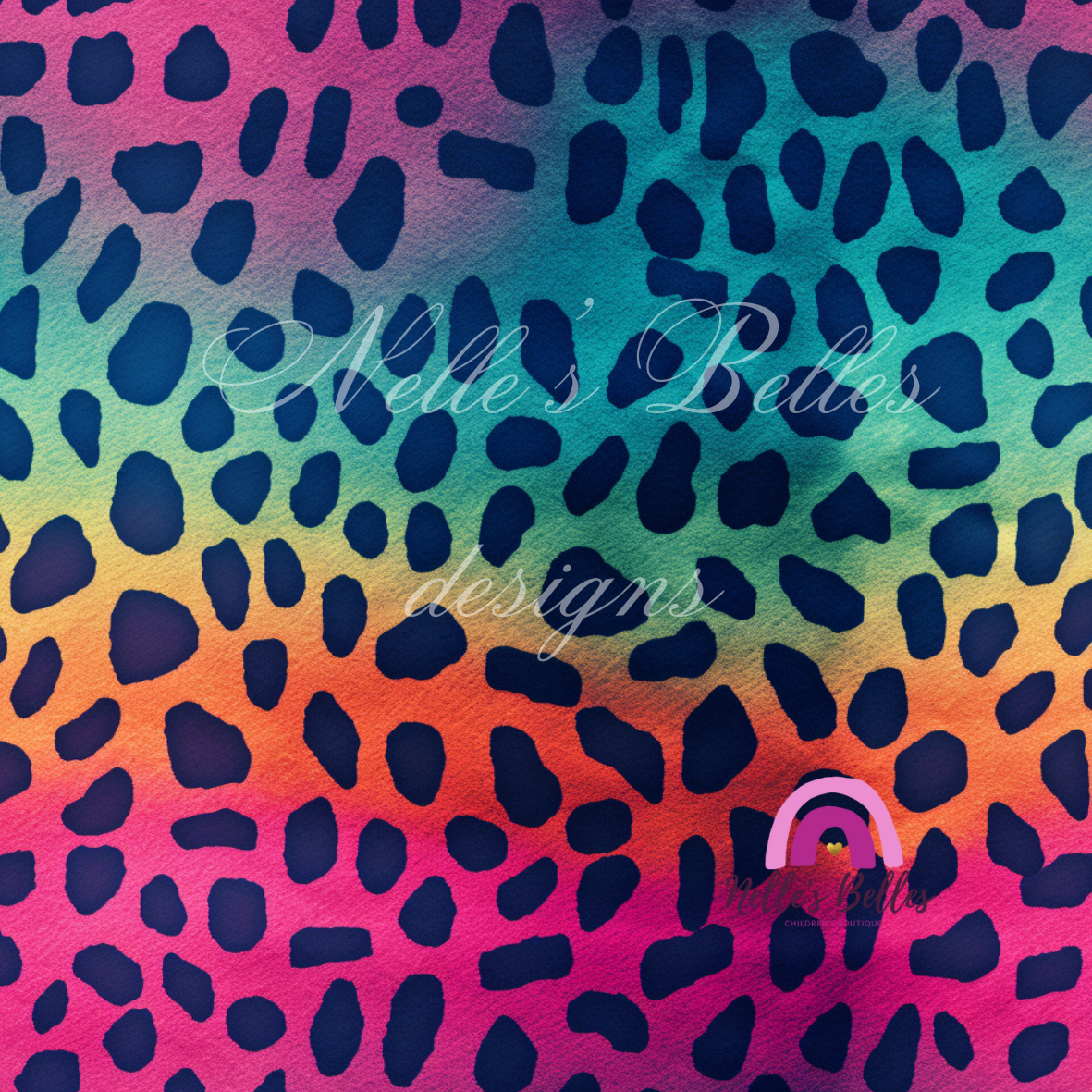 Leopard rainbow spots 3 seamless