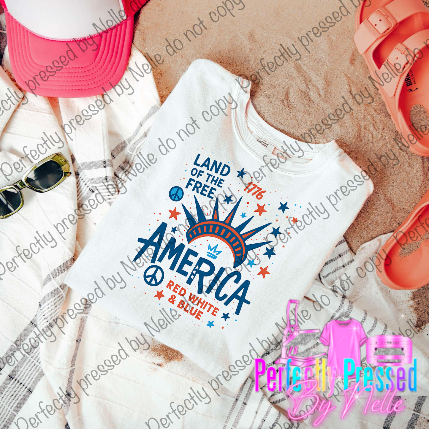 4th of July land of the free collage