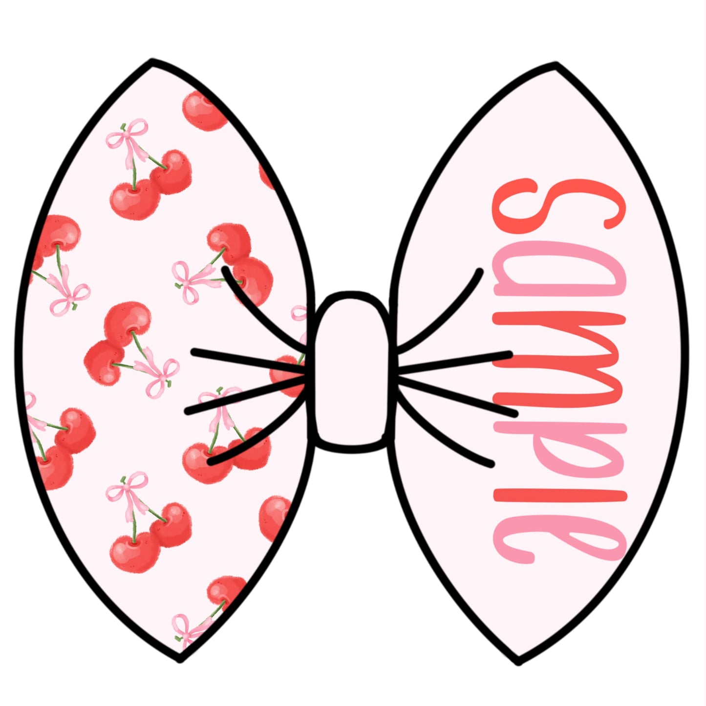 Cherry Name Bow