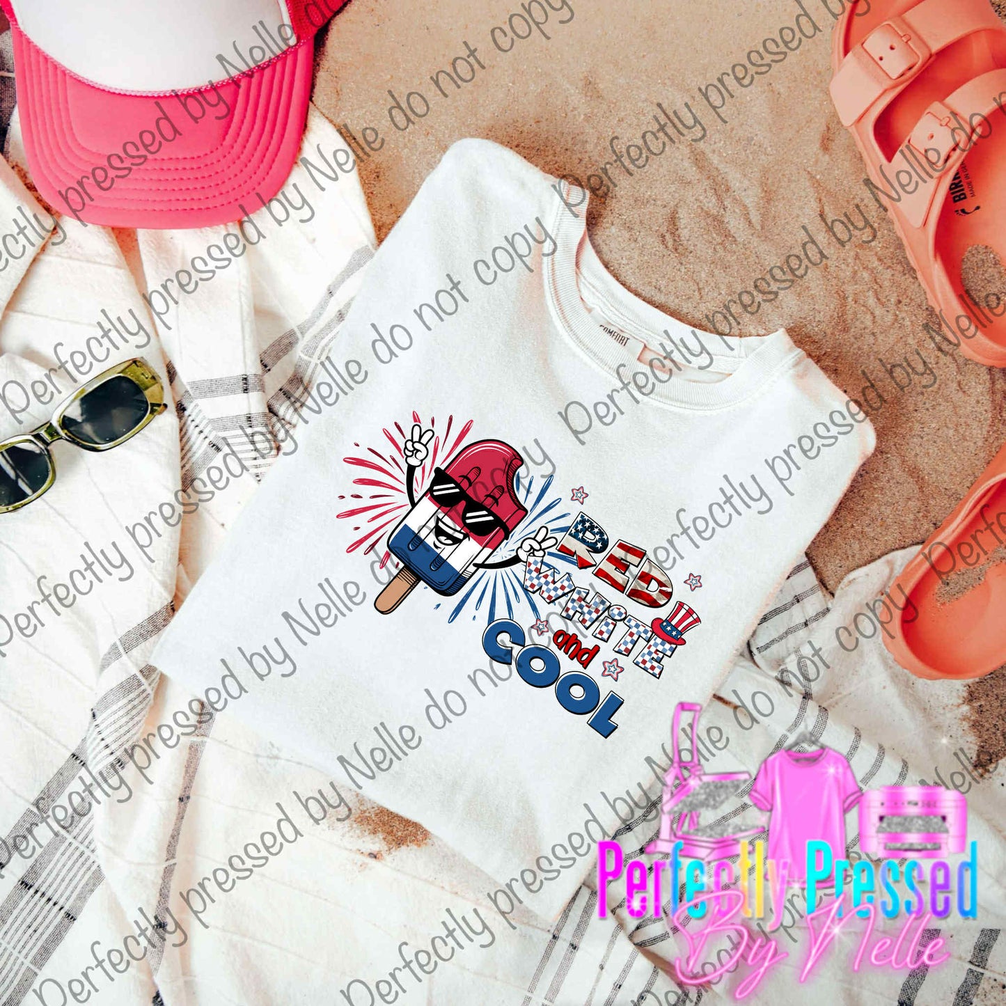 Red white and cool popsicle