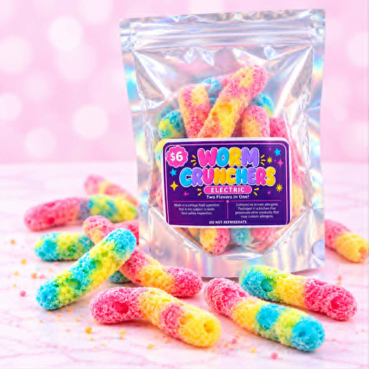 Worm Crunchers (Electric) - Freeze Dried Treat