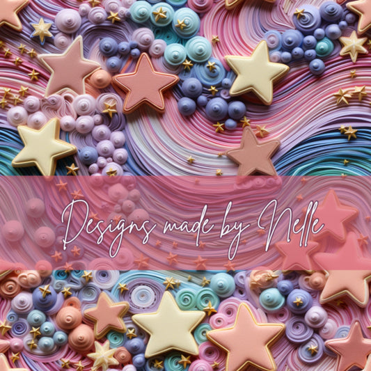 Pastel Rainbow Stars 1