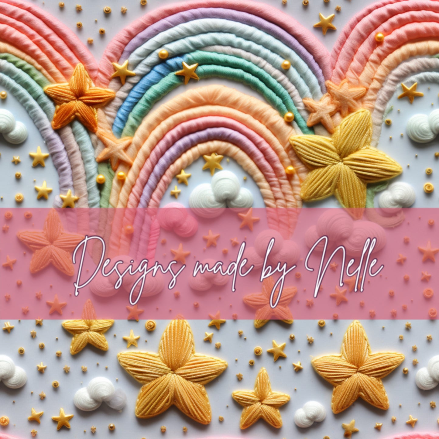 Pastel Rainbow Stars 3