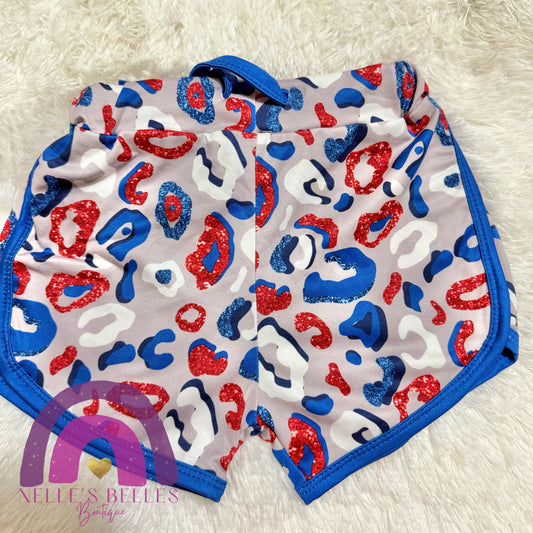 Rwb cheetah shorts