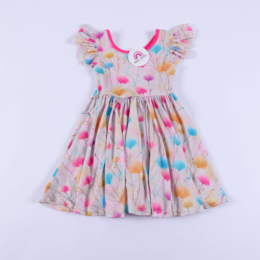 Wild flowers twirl dress