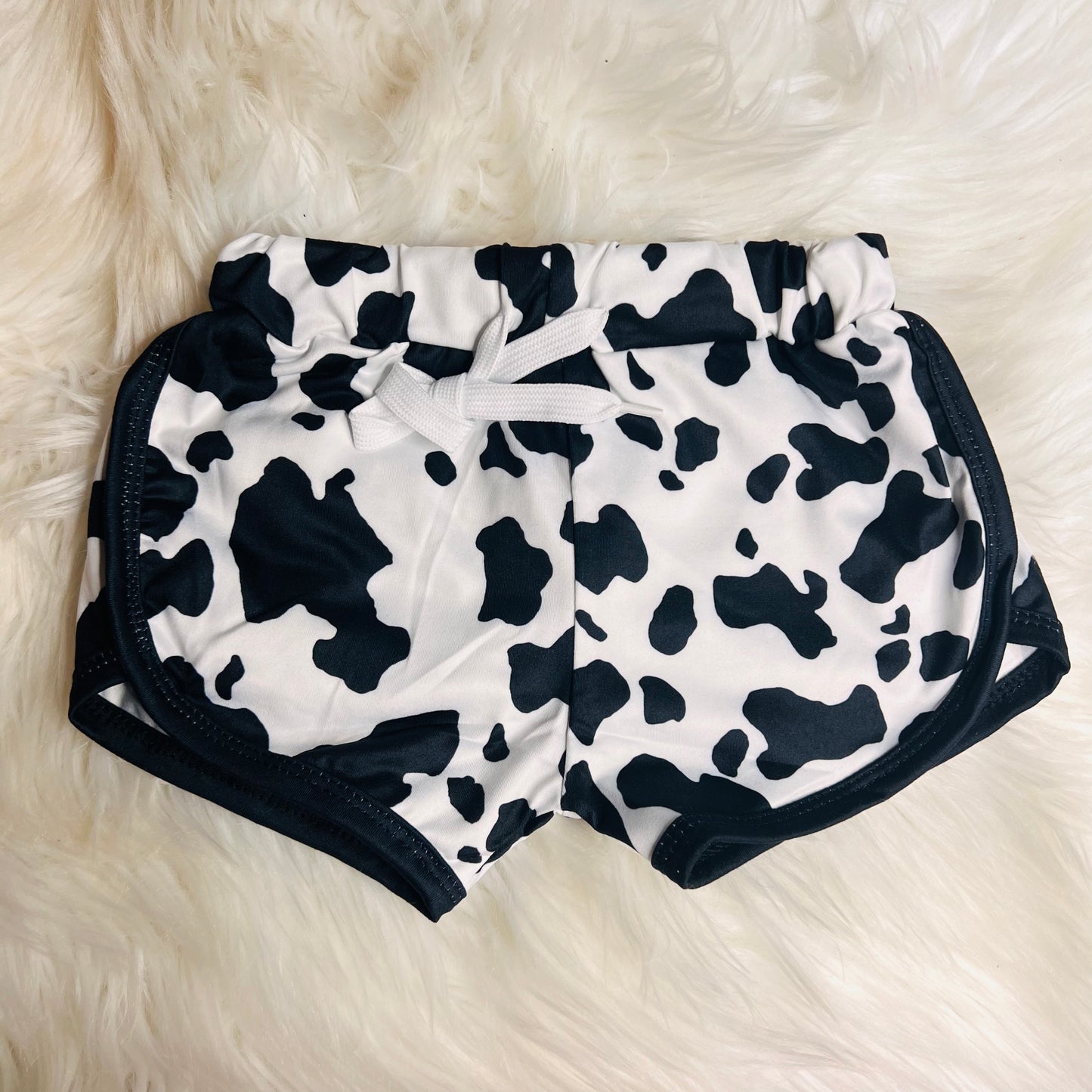 Cow print summer shorts