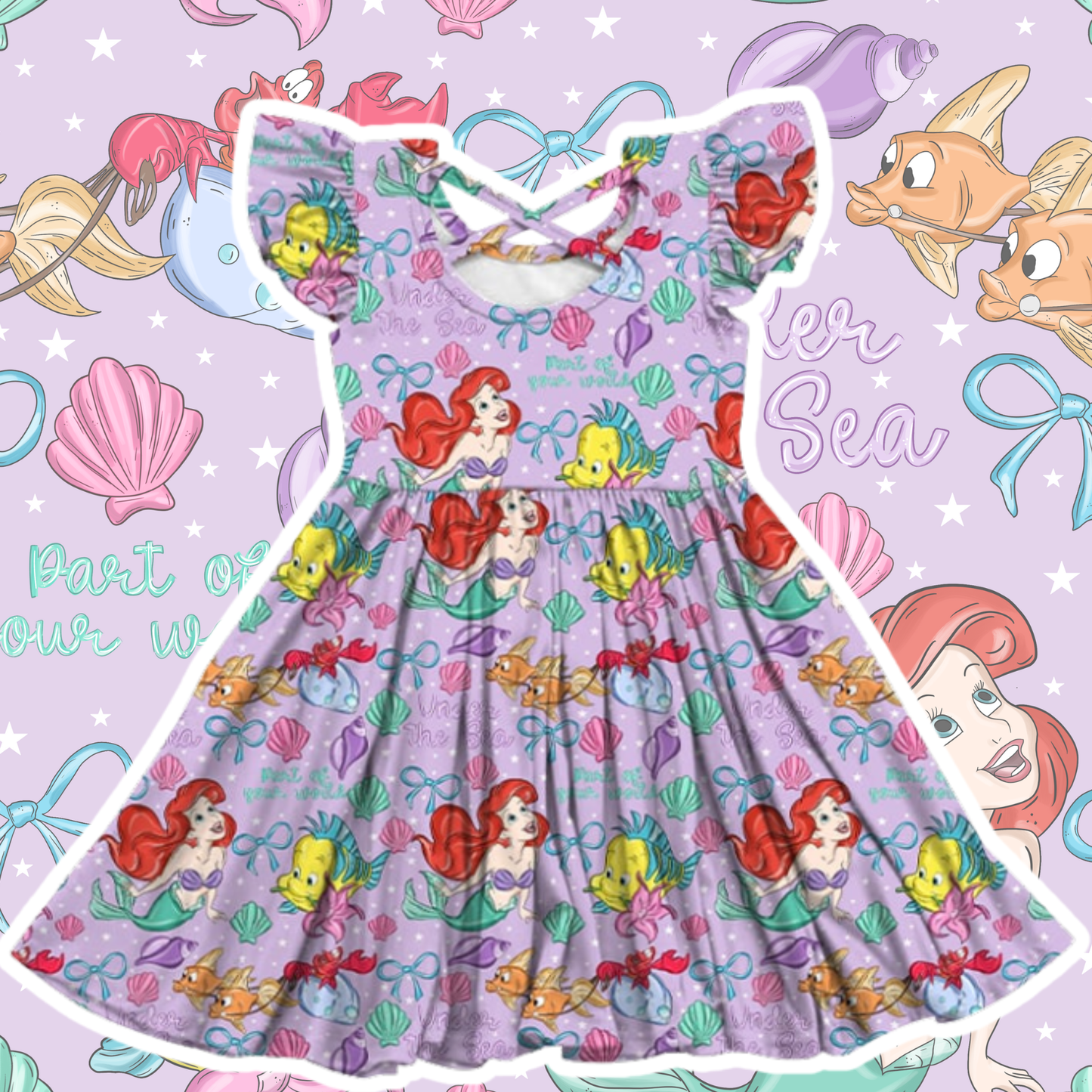 Under the sea twirl dress