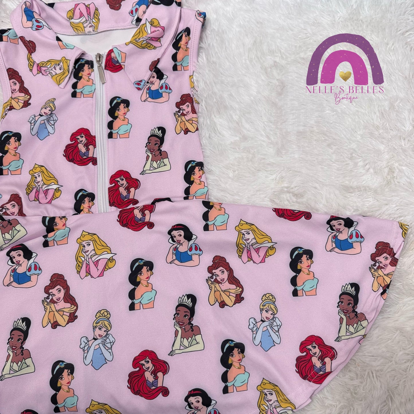 Princess zipper yoga dress