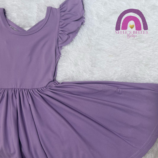 Lavender twirl dress
