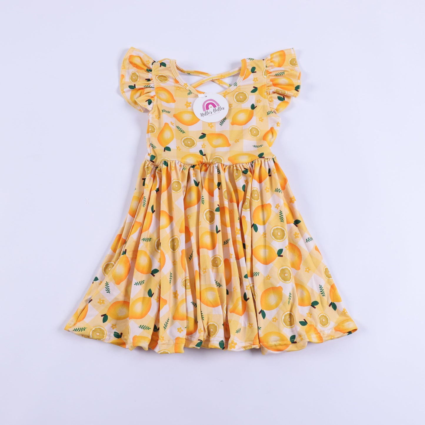 Lemons twirl dress