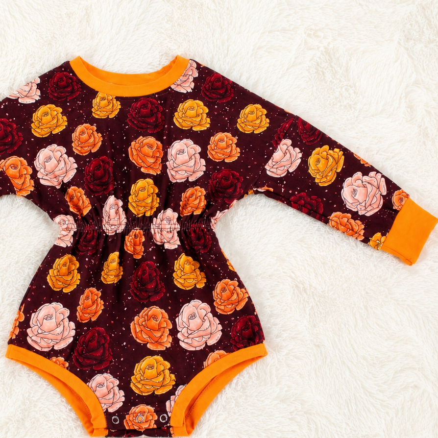 Roses sweater romper