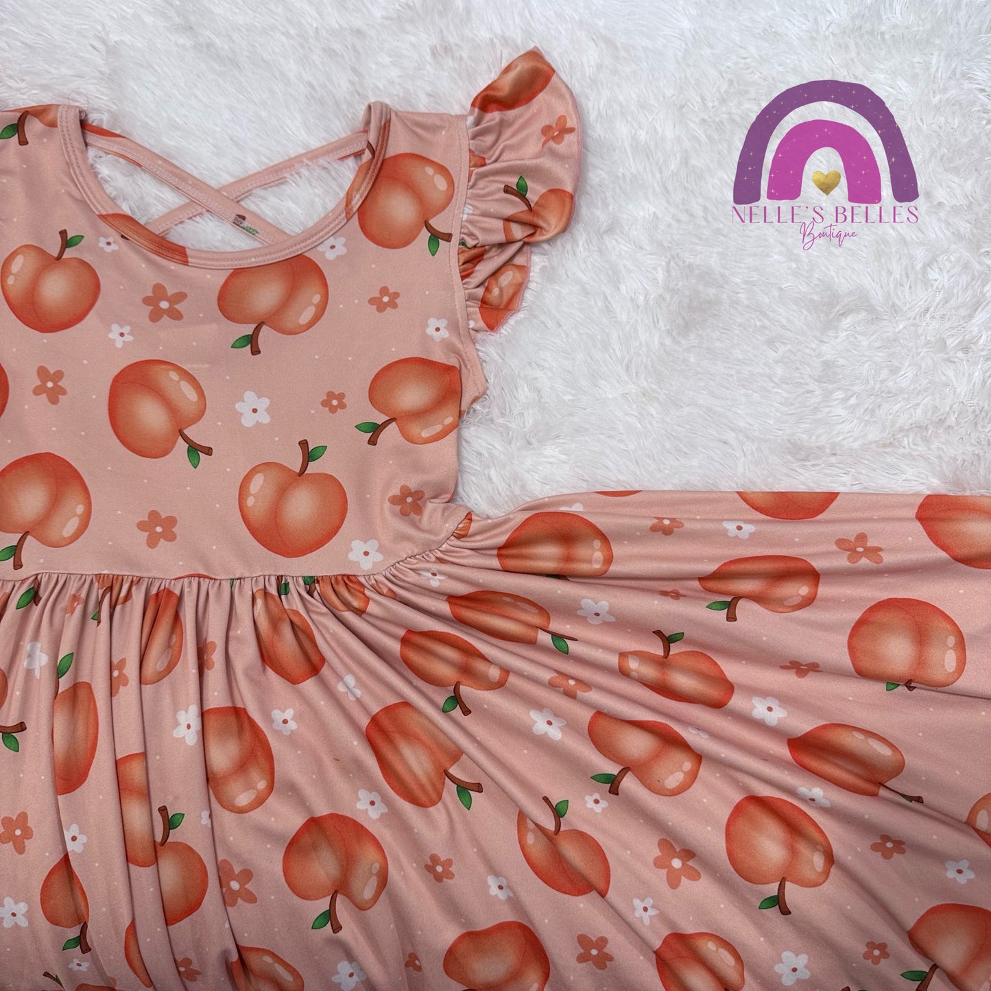 Peaches Twirl dress