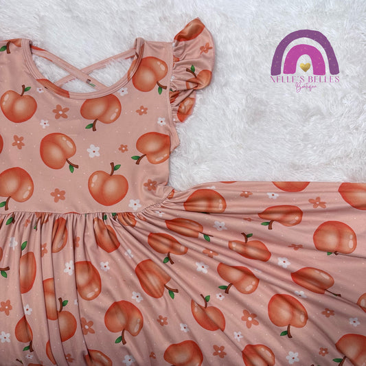 Peaches Twirl dress