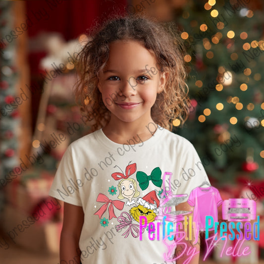 Bows and green cartoon