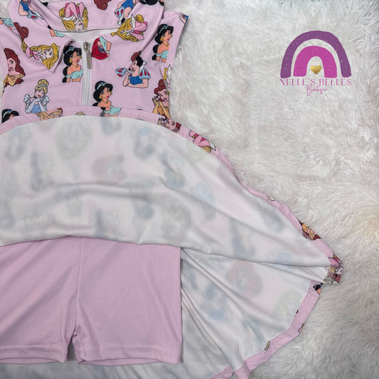 Princess zipper yoga dress
