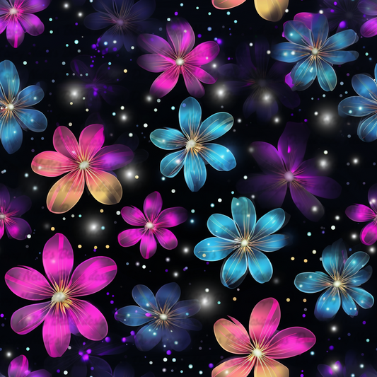 Glowing flowers