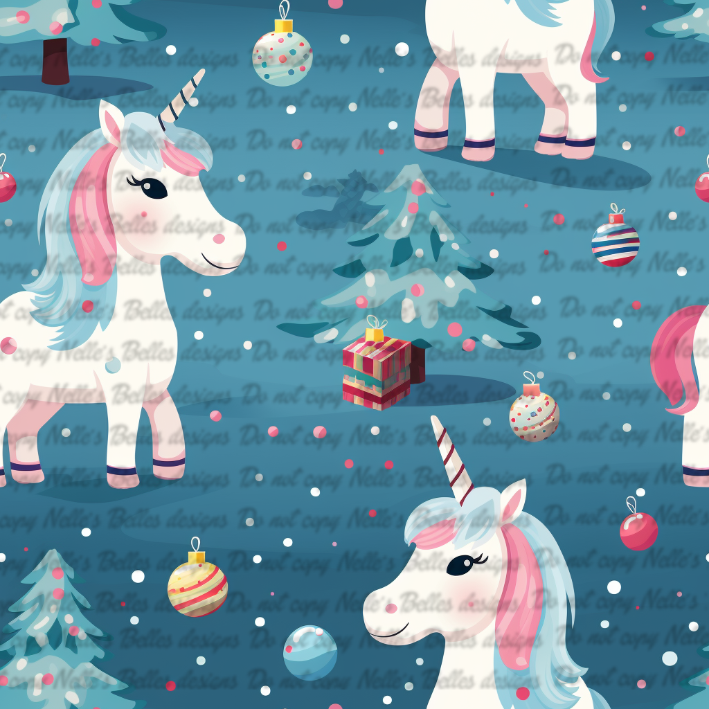 Christmas unicorns