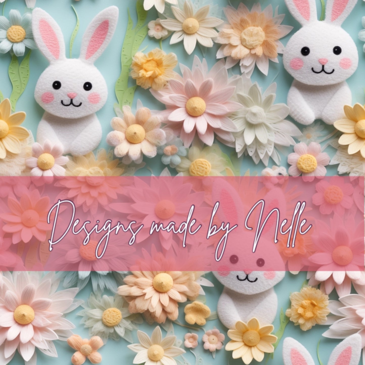 3D Pastel Bunnies 1