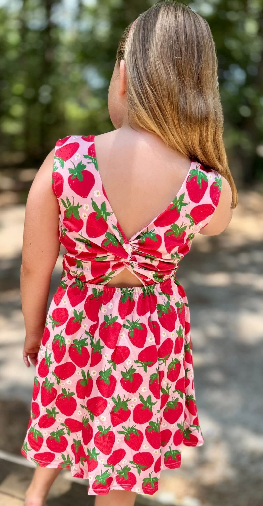 Strawberries yoga dress