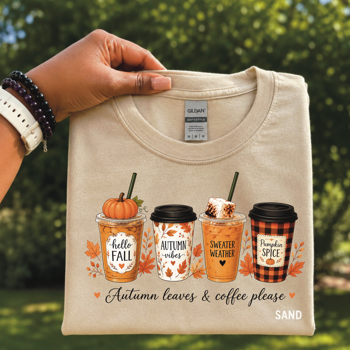 Autumn leaves coffee please - Sand