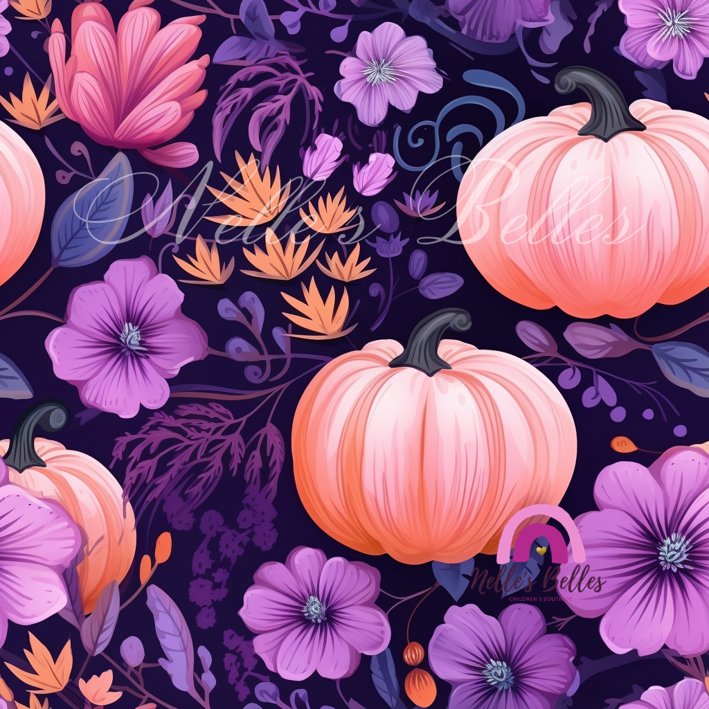 Purple pumpkin seamless