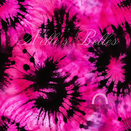 Pink and black tie dye 2