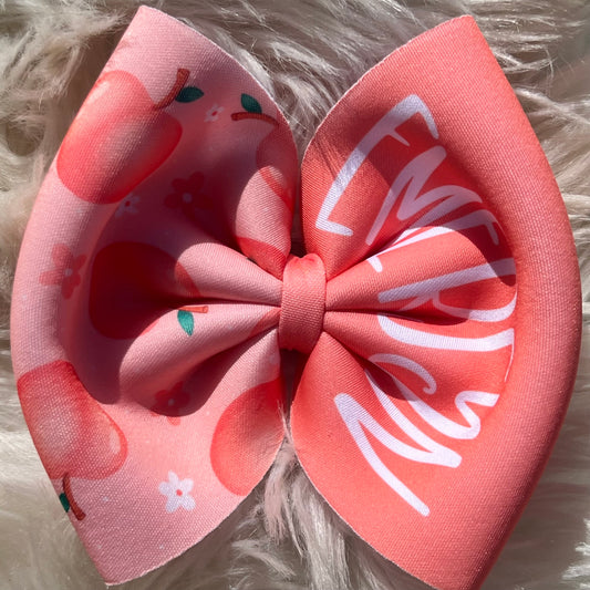 Peach name bow