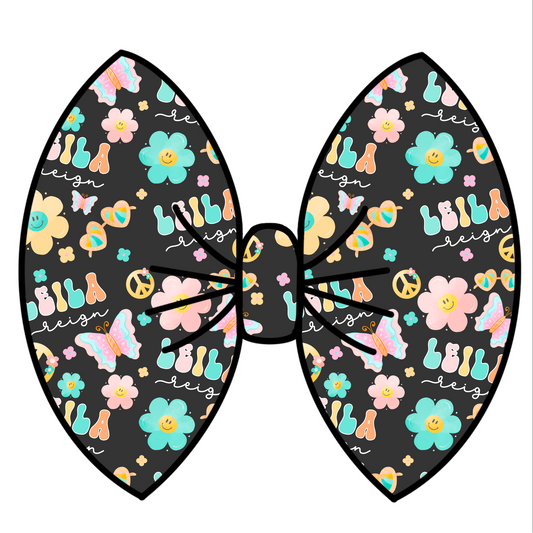 Peace butterfly charcoal gray