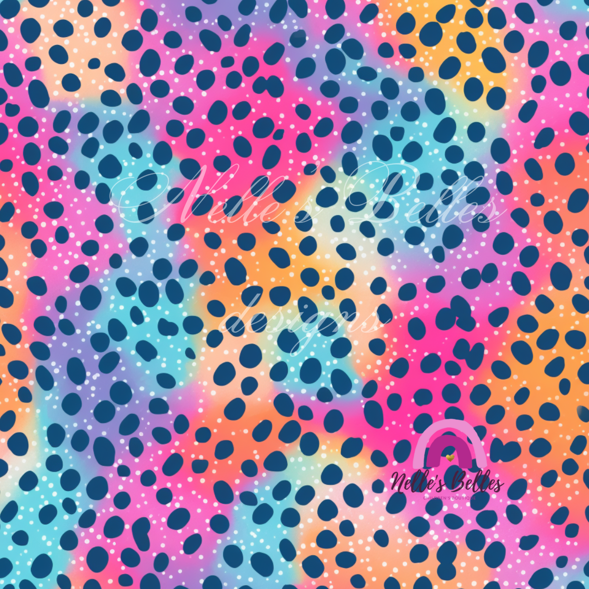 Leopard rainbow spots 1 seamless