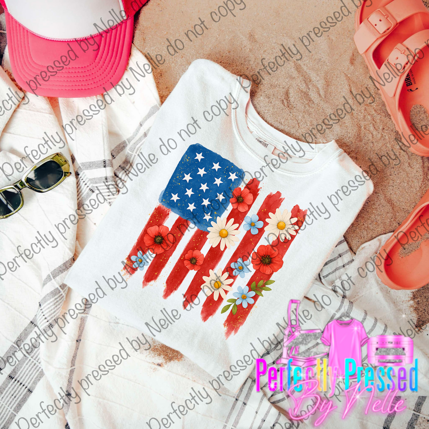 Floral Flag USA
