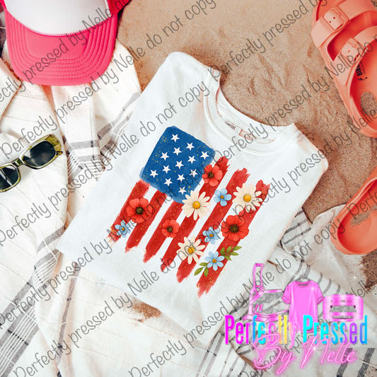 Floral Flag USA