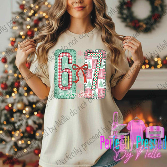 6 7 Christmas Bow