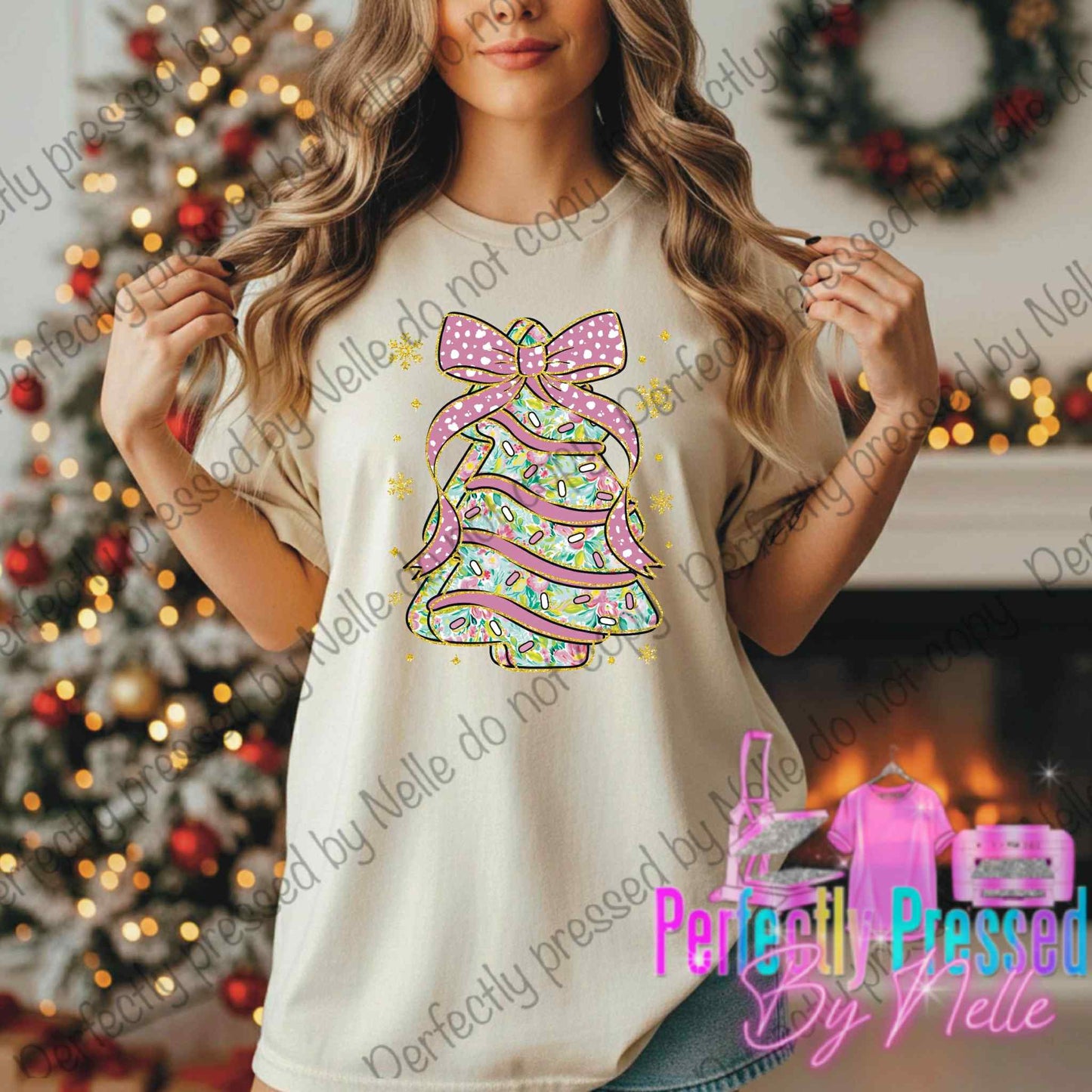 Christmas Tree Cake Retro