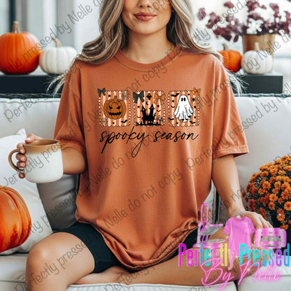 Spooky Season (pumpkin, house, ghost)