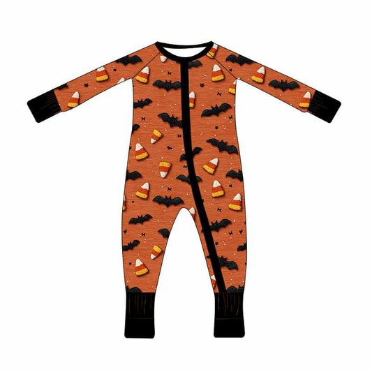 Spooky Candy Corn Boys Romper