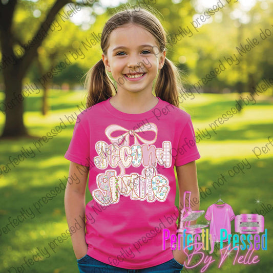 Second grade with bow