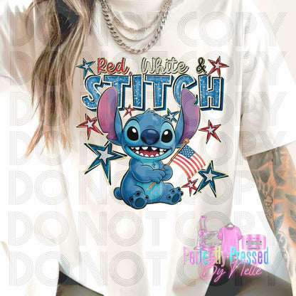 RED WHITE & STITCH
