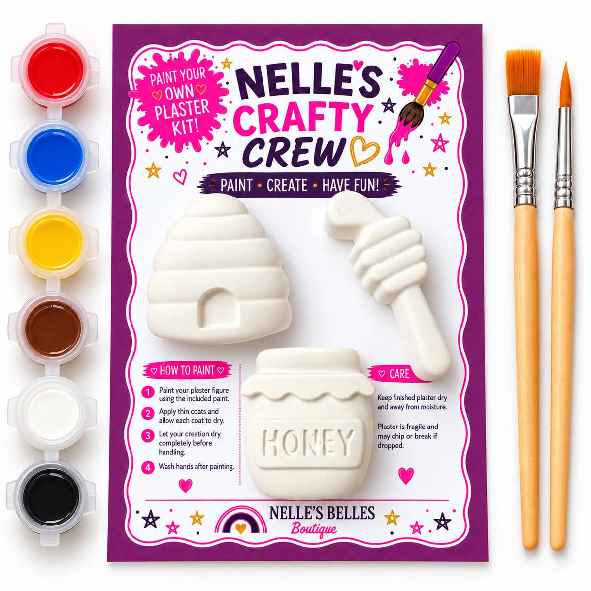 Honey Bee - Paint your own plaster (Bundle pack)