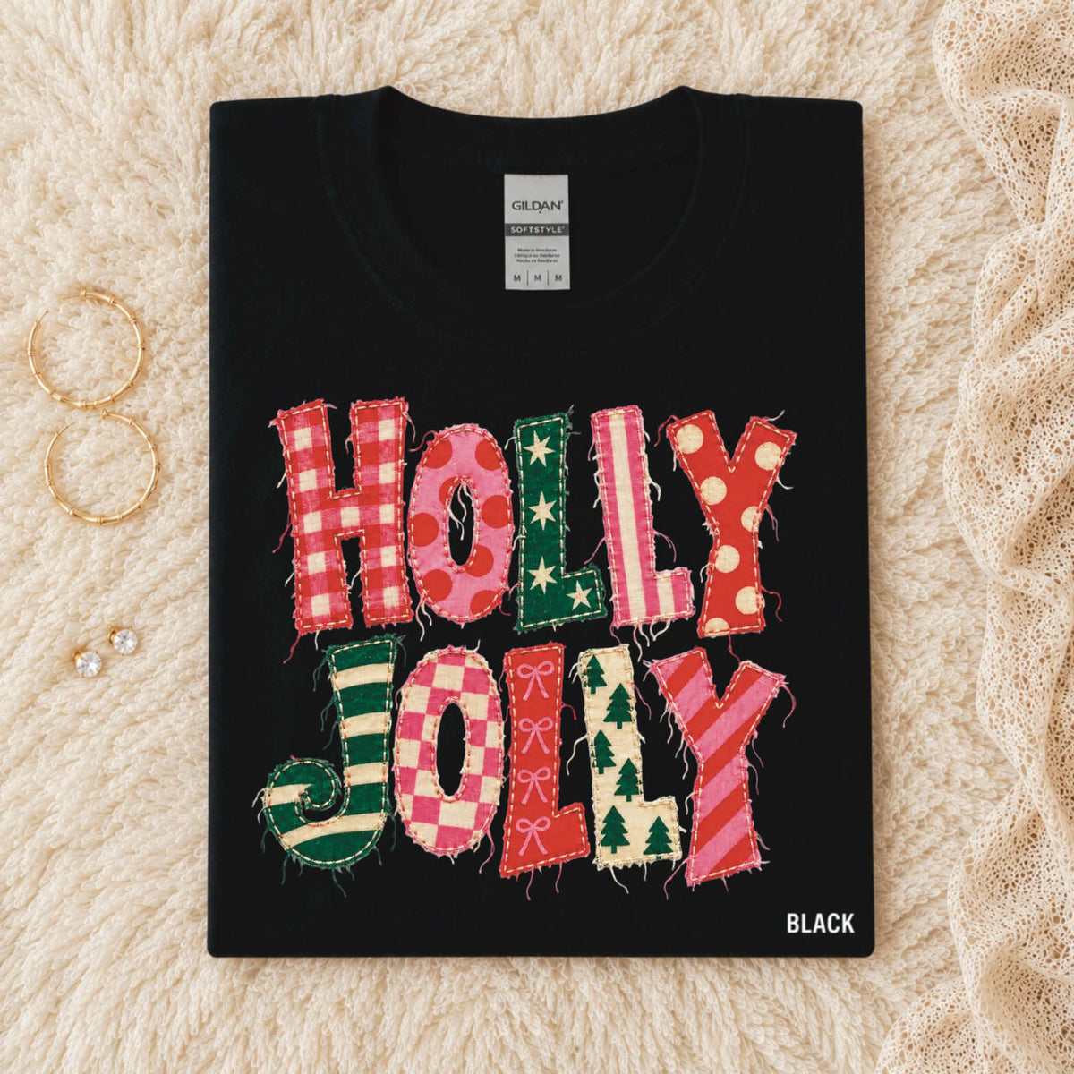 Holly Jolly - Black