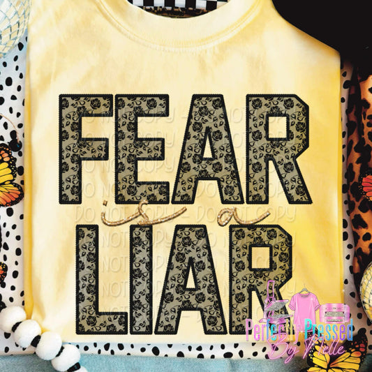 Fear is a liar