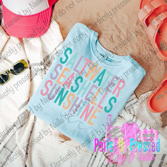 Salt water, sea shells, sunshine