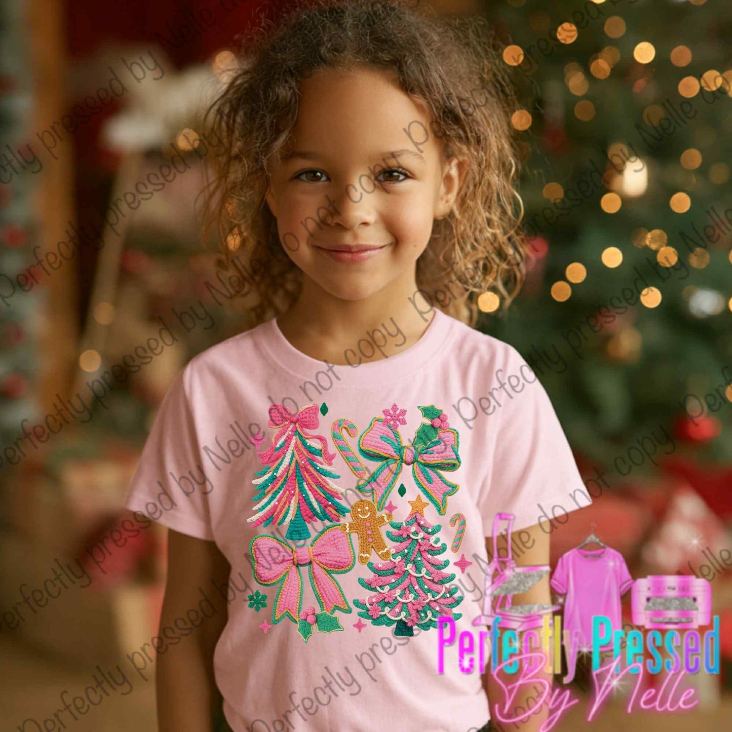 Pink Christmas Collage