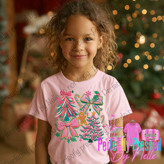 Pink Christmas Collage