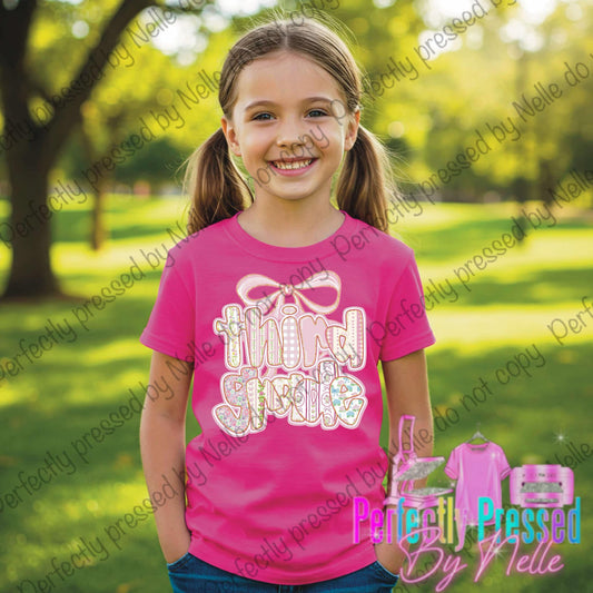 Third grade with a bow on top