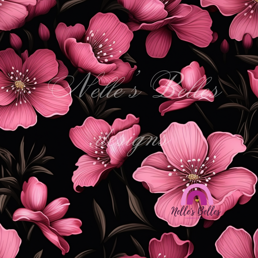 Black and pink Flowers 2