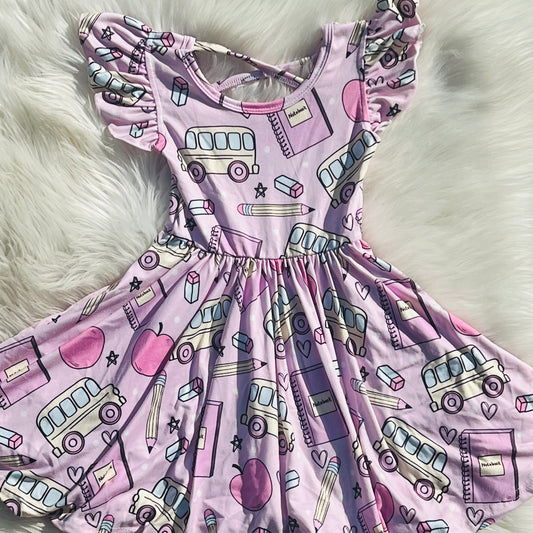 Back to school twirl dress