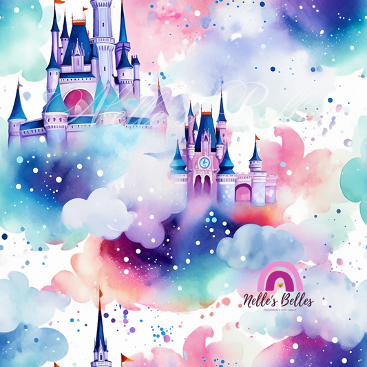 Watercolor castles 1